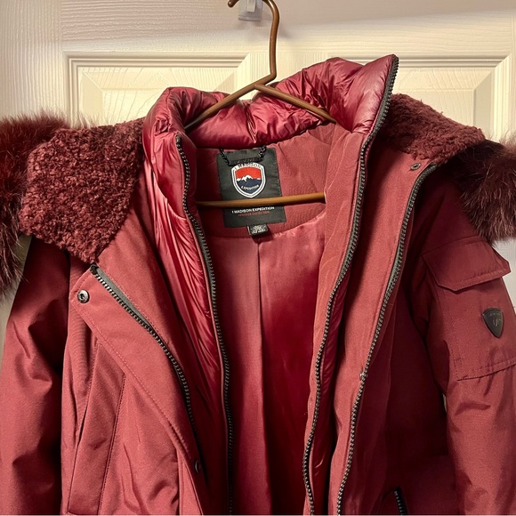1 Madison Jackets & Blazers - Detachable fur trim/ never been worn!  Bought at Nordstrom Rack.  Burgundy